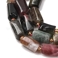 Natural Multicolor Tourmaline Beads Strands&nbsp;G-D110-H02-01