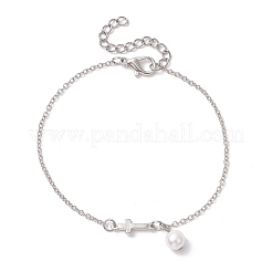 Brass Cable Chain Bracelets&nbsp;BJEW-JB11598-01