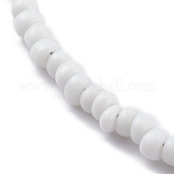 Round Opaque Colours Glass Seed Beaded Necklaces&nbsp;NJEW-JN03362-04