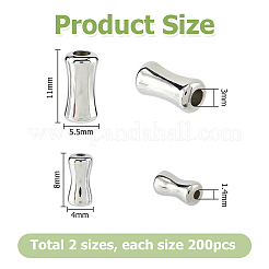 400Pcs 2 Styles CCB Plastic Beads&nbsp;CCB-HS0001-01
