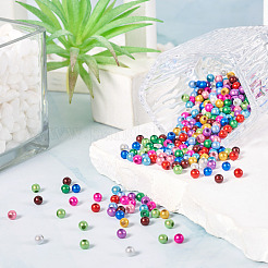 360Pcs 12 Colors Spray Painted Acrylic Beads&nbsp;MACR-TA0002-25
