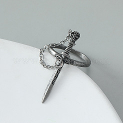 Gothic Dark Cross Sword Ring&nbsp;WH-WGA169A-01