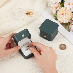 2Pcs PU Leather Jewelry Boxes&nbsp;CON-CL0001-16