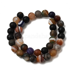 Natural Agate Beads Strands&nbsp;G-P614-10mm-02