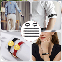 Flat PU Imitation Leather Cord Bracelets for Women Men&nbsp;BJEW-WH0020-70B