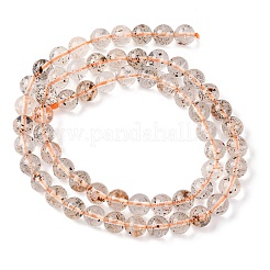 Natural Herkimer Diamond Beads Strands&nbsp;G-Z115-C03-6mm
