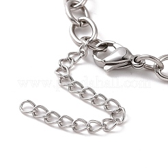 Non-Tarnish 304 Stainless Steel Cable Chain Bracelet for Men Women&nbsp;BJEW-E031-01P-05