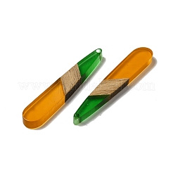 Opaque Resin & Walnut Wood Pendants&nbsp;RESI-D060-A