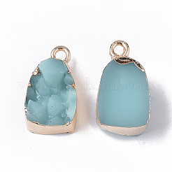 Druzy Resin Pendants&nbsp;RESI-S383-010-A01