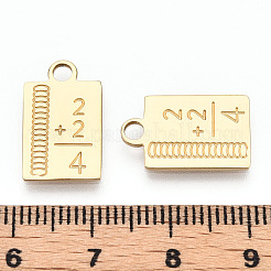 304 Stainless Steel Pendants&nbsp;STAS-T064-34G