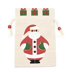 Christmas Theme Cotton Fabric Cloth Bag&nbsp;LS-ABAG-H104-A04