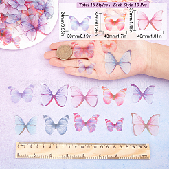 160Pcs 16 Style Polyester Fabric Wings Crafts Decoration&nbsp;DIY-SC0019-37