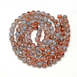 Baking Paint Glass Beads Strands&nbsp;DGLA-Q023-8mm-DB52