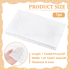 Floral Embroidered Cotton Fabric&nbsp;DIY-WH0786-54A