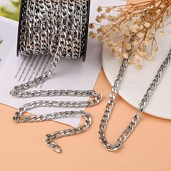 Tarnish Resistant 304 Stainless Steel Mother-Son Chains&nbsp;CHS-K001-32-7mm