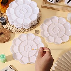 10Pcs Flower Plastic Artist Painting Palette&nbsp;AJEW-GL0003-39