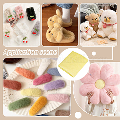 Super Soft Imitation Rabbit Plush Polyester Fabric&nbsp;DIY-BC0017-37D
