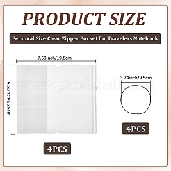 4Pcs Rectangle PVC File Pockets&nbsp;AJEW-CP0011-42B