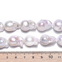 Natural Baroque Pearl Keshi Pearl Beads Strands&nbsp;PEAR-S019-05D-01