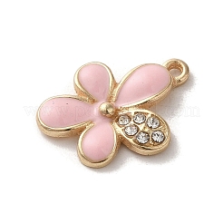 Flower Alloy Enamel Pendants&nbsp;ENAM-A007-02KCG-03