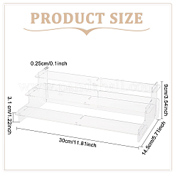 3-Tier Acrylic Model Toy Assembled Organizer Holders&nbsp;ODIS-WH0026-08B