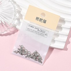 SHEGRACE Brass Pave Clear Cubic Zirconia Heart Connector Charms&nbsp;XGRQ2O907-448P