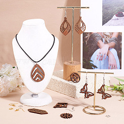 DIY Walnut Wood Dangle Earring Kits&nbsp;DIY-TA0011-07