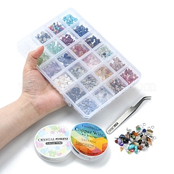 DIY Gemstone Bracelet Necklace Making Kit&nbsp;DIY-YW0006-40