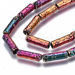 Electroplated Natural Lava Rock Beads Strands&nbsp;G-T114-76