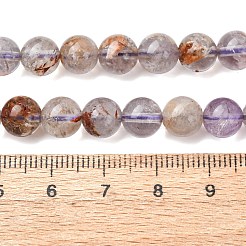 Natural Rutilated Quartz Beads Strands&nbsp;G-R446-8mm-01
