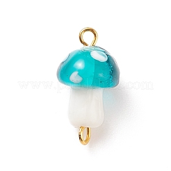 Handmade Lampwork Connector Charms&nbsp;PALLOY-JF01536
