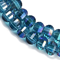 Electroplate Transparent Glass Beads Strands&nbsp;EGLA-B011-08A-HR01