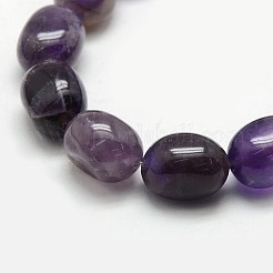 Natural Amethyst Nuggets Beads Strands&nbsp;G-L154-14