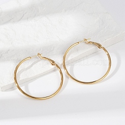 201 Stainless Steel Hoop Earrings&nbsp;EJEW-F188-24G-B