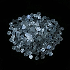 Luminous Glow in the Dark Transparent Glass Round Beads&nbsp;GLAA-F124-B10