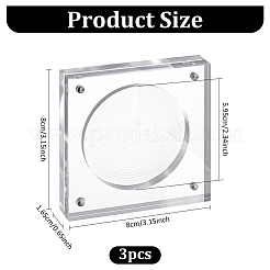 Transparent Acrylic Badge Storage&nbsp;DJEW-WH0039-101