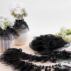 Polyester Flower Lace Ribbon&nbsp;OCOR-WH0105-178B