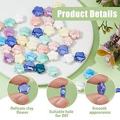 50Pcs Handmade Porcelain Beads&nbsp;PORC-HS0001-04
