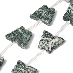 Natural Green Spot Jasper Beads Strands&nbsp;G-B136-A09