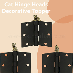 3Pcs Brass Cat Display Decorations&nbsp;AJEW-GA0010-93