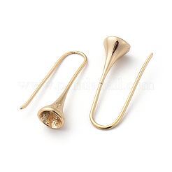 Brass Earring Hooks&nbsp;KK-I655-10G