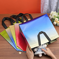12Pcs 4 Colors Non-Woven Reusable Folding Gift Bags with Handle&nbsp;ABAG-GF0001-29A