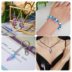 120Pcs 2 Style Glass Pendants&nbsp;GLAA-SZ0001-87