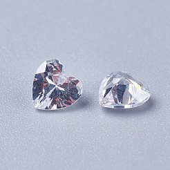 Cubic Zirconia Pointed Back Cabochons&nbsp;ZIRC-WH0001-C09