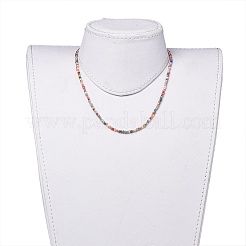 Faceted Glass Beaded Necklaces&nbsp;X-NJEW-JN02553-04