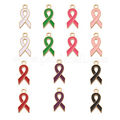 140Pcs 7 Colors Alloy Enamel Pendants&nbsp;ENAM-CD0001-13