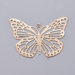 Iron Butterfly Filigree Pendants&nbsp;IFIN-P003-03