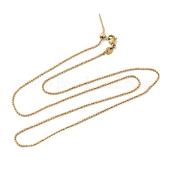 1.2MM Unisex 304 Stainless Steel Ball Chain Necklaces&nbsp;NJEW-P356-14G