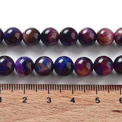 Natural Rainbow Tiger Eye Beads Strands&nbsp;G-NH0002-A01-B03-1