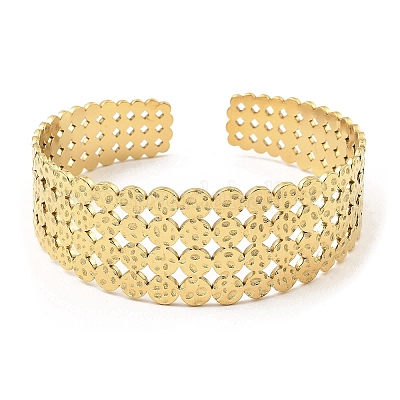 304 Stainless Steel Cuff Bangles&nbsp;BJEW-P302-14G-1